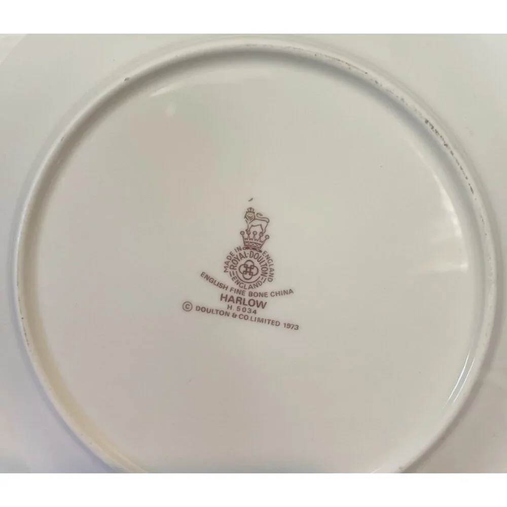 Royal Doulton Fine Bone China Harlow‎ Bread Butter Plates Plate 1973 Set Of 4